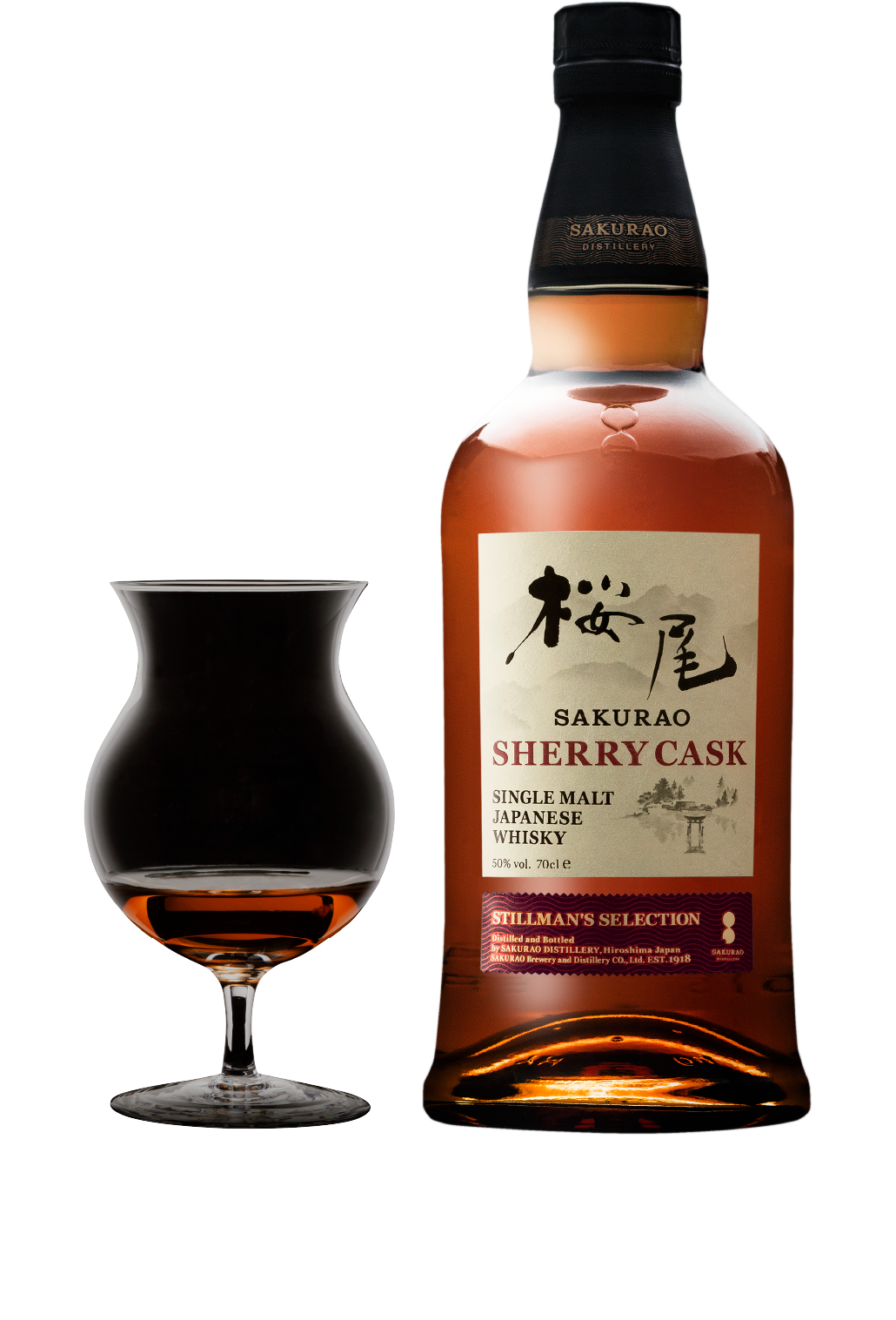 【広島　SAKURAO DISTILLERY】シングルモルトジャパニーズウイスキー桜尾 シェリーカスク SHERRY CASK